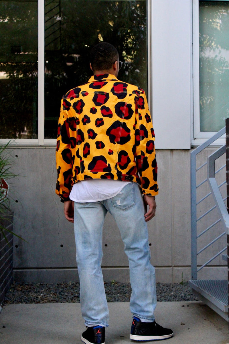 Ally Fashion - Ally Leopard Denim Jacket on Designer Wardrobe